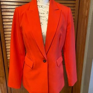 Orange blazer